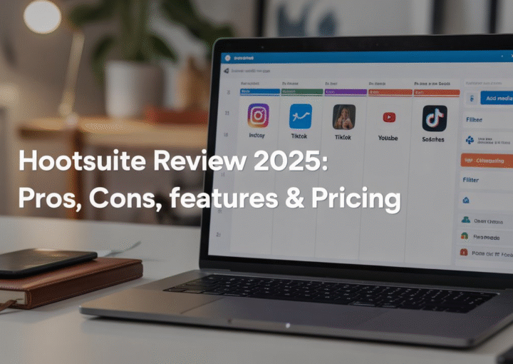 Hootsuite Review 2025 dashboard overview showing post scheduling tools