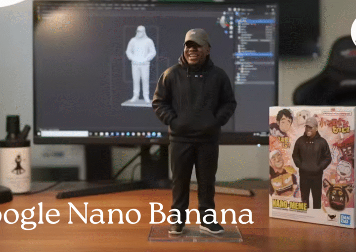 Nano Banana. AI Image Generator creating realistic 3D visual characters and figures